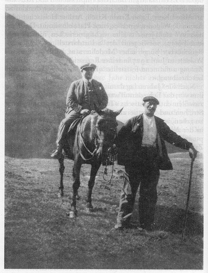 Tucholsky, en el viaje por los Pirineos.